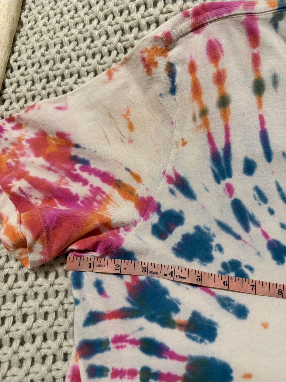 imogene + willie UNISEX Tie-Dye Skull Short Sleeve Tee - size Medium - Picture 8 of 10